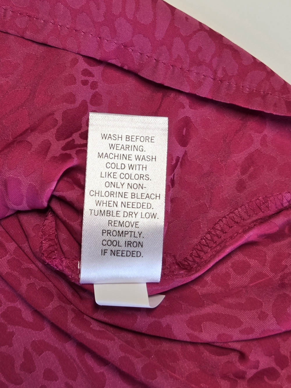 EVRI Raspberry V-Neck Peplum Tunic - Picture 6 of 12